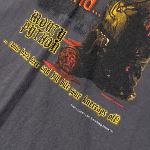 Vintage 2001 Monty Python “Just a Flesh Wound” Grey Shirt XL - Picture 3 of 5